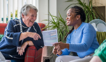 Image of Onize and Volunteer in Waterside